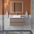 Тумба со столешницей подвесная BelBagno KRAFT 90 Бежевый матовый, столешница KEP-90-MGL 204913