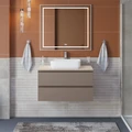 Тумба со столешницей подвесная BelBagno KRAFT 80 Бежевый матовый, столешница KEP-80-MCO 204898