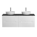 Тумба с четырьмя ящиками и столешницей подвесная BelBagno ETNA 140 Bianco Lucido 202739