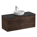 Тумба со столешницей и накладной раковиной подвесная BelBagno ETNA 120 Rovere Moro 202732