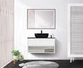 Тумба со столешницей, одним ящиком и одной открытой полкой подвесная BelBagno KRAFT 80 Bianco Opaco 200365