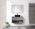Тумба со столешницей, одним ящиком и одной открытой полкой подвесная BelBagno KRAFT 80 Cemento Grigio 200364