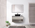 Тумба со столешницей, одним ящиком и одной открытой полкой подвесная BelBagno KRAFT 80 Rovere Galifax Bianco 200362