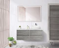 Тумба со столешницей подвесная BelBagno KRAFT 120 Cemento Grigio, раковина справа 200353