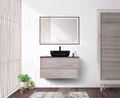 Тумба со столешницей и накладной раковиной подвесная BelBagno KRAFT 100 Rovere Galifax Bianco 194861