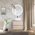 Тумба со столешницей и накладной раковиной подвесная BelBagno KRAFT 70 Rovere Galifax Bianco 194859