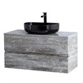 Тумба со столешницей под накладную раковину подвесная CEZARES MOLVENO 46 100 Legno Grigio 190545