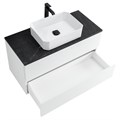 Тумба со столешницей под накладную раковину подвесная CEZARES MOLVENO 46 100 Bianco Ghiaccio 190533