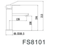 Смеситель для умывальника Fmark (FS8101) FS8101