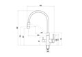 Смеситель Fmark для кухонной мойки под фильтр питьевой воды (FS1462-H01) FS1462-H01