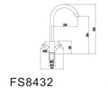 Смеситель Fmark для кухонной мойки (FS8432) FS8432