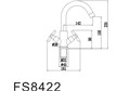 Смеситель Fmark для кухонной мойки (FS8422) FS8422