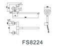 Смеситель Fmark для ванны (FS8224) FS8224