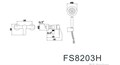 Смеситель для ванны Fmark (FS8203H) FS8203H