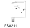 Смеситель для умывальника Fmark (FS8211W) FS8211W