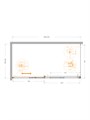 PLANE-AH-1-160/80-C-CR Душевой уголок PLANE-AH-1-160/80-C-CR