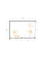 PLANE-AH-1-120/80-C-CR Душевой уголок PLANE-AH-1-120/80-C-CR