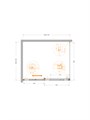 PLANE-AH-1-110/90-C-CR Душевой уголок PLANE-AH-1-110/90-C-CR