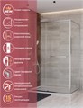 LUX-AH-FS-11-140/100-C-CR Душевой уголок LUX-AH-FS-11-140/100-C-CR