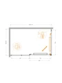 LUX-AH-FS-11-140/90-C-CR Душевой уголок LUX-AH-FS-11-140/90-C-CR