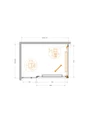 LUX-AH-FS-11-110/80-C-CR Душевой уголок LUX-AH-FS-11-110/80-C-CR
