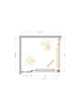 LUX-AH-FS-11-100/90-C-CR Душевой уголок LUX-AH-FS-11-100/90-C-CR