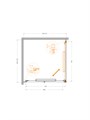 LUX-A-FS-1-100-C-GM Душевой уголок LUX-A-FS-1-100-C-GM