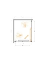 LUX-AH-FS-1-80/100-C-CR Душевой уголок LUX-AH-FS-1-80/100-C-CR
