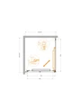 LUX-AH-FS-1-80/90-C-CR Душевой уголок LUX-AH-FS-1-80/90-C-CR