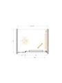 LUX-B-FS-11-100-C-GM Душевая дверь LUX-B-FS-11-100-C-GM