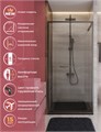 LUX-B-FS-1-90-C-GM Душевая дверь LUX-B-FS-1-90-C-GM