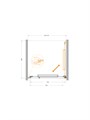 LUX-B-FS-1-90-C-GM Душевая дверь LUX-B-FS-1-90-C-GM