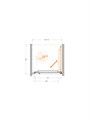 LUX-B-FS-1-70-C-CR Душевая дверь LUX-B-FS-1-70-C-CR