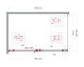 SOFT_CLOSE-2-AH-1-140/90-C-Cr Душевой уголок SOFT_CLOSE-2-AH-1-140/90-C-Cr