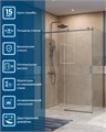SOFT_CLOSE-2-AH-1-140/80-C-GM Душевой уголок SOFT_CLOSE-2-AH-1-140/80-C-GM