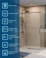 Душевой уголок BelBagno SOFT_CLOSE-1-AH-1-130/100-C-GM SOFT_CLOSE-1-AH-1-130/100-C-GM