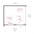 Душевой уголок BelBagno SOFT_CLOSE-1-AH-1-100/90-C-GM SOFT_CLOSE-1-AH-1-100/90-C-GM