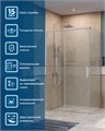 Душевой уголок BelBagno SOFT_CLOSE-1-AH-1-110/100-C-Cr SOFT_CLOSE-1-AH-1-110/100-C-Cr