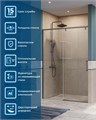 Душевая дверь BelBagno SOFT_CLOSE-1-BF-1-130-C-GM SOFT_CLOSE-1-BF-1-130-C-GM