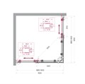 MARINO-2-A-2-90-C-CR Душевой уголок MARINO-2-A-2-90-C-CR