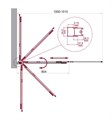 LUCE-VF-11-100/145-C-ORO Душевая шторка на ванну LUCE-VF-11-100/145-C-ORO