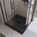 Душевой поддон из искусственного мрамора в комплекте с сифоном BelBagno UNO TRAY-MR-UNO-A-90-35-NERO-NO TRAY-MR-UNO-A-90-35-NERO-NO