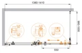 STYLUS-O-M-AH-1-140/100-C-Cr Душевой уголок STYLUS-O-M-AH-1-140/100-C-Cr