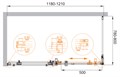Душевой уголок CEZARES STYLUS-O-M-AH-1-120/80-C-Cr STYLUS-O-M-AH-1-120/80-C-Cr