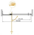 SLIDER-B-1-70/80-GRIGIO-GM Душевая дверь SLIDER-B-1-70/80-GRIGIO-GM