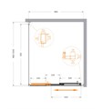 MOLVENO-AHF-31-90/100-C-CR-IV Душевой уголок MOLVENO-AHF-31-90/100-C-CR-IV