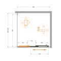 MOLVENO-AF-31-90-C-CR-IV Душевой уголок MOLVENO-AF-31-90-C-CR-IV