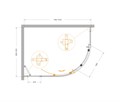 MOLVENO-RH-1-120/90-C-GM-IV Душевой уголок MOLVENO-RH-1-120/90-C-GM-IV