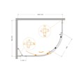 MOLVENO-RH-1-110/90-C-GM-IV Душевой уголок MOLVENO-RH-1-110/90-C-GM-IV