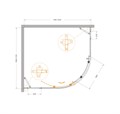 MOLVENO-RH-11-120/110-C-GM-IV Душевой уголок MOLVENO-RH-11-120/110-C-GM-IV